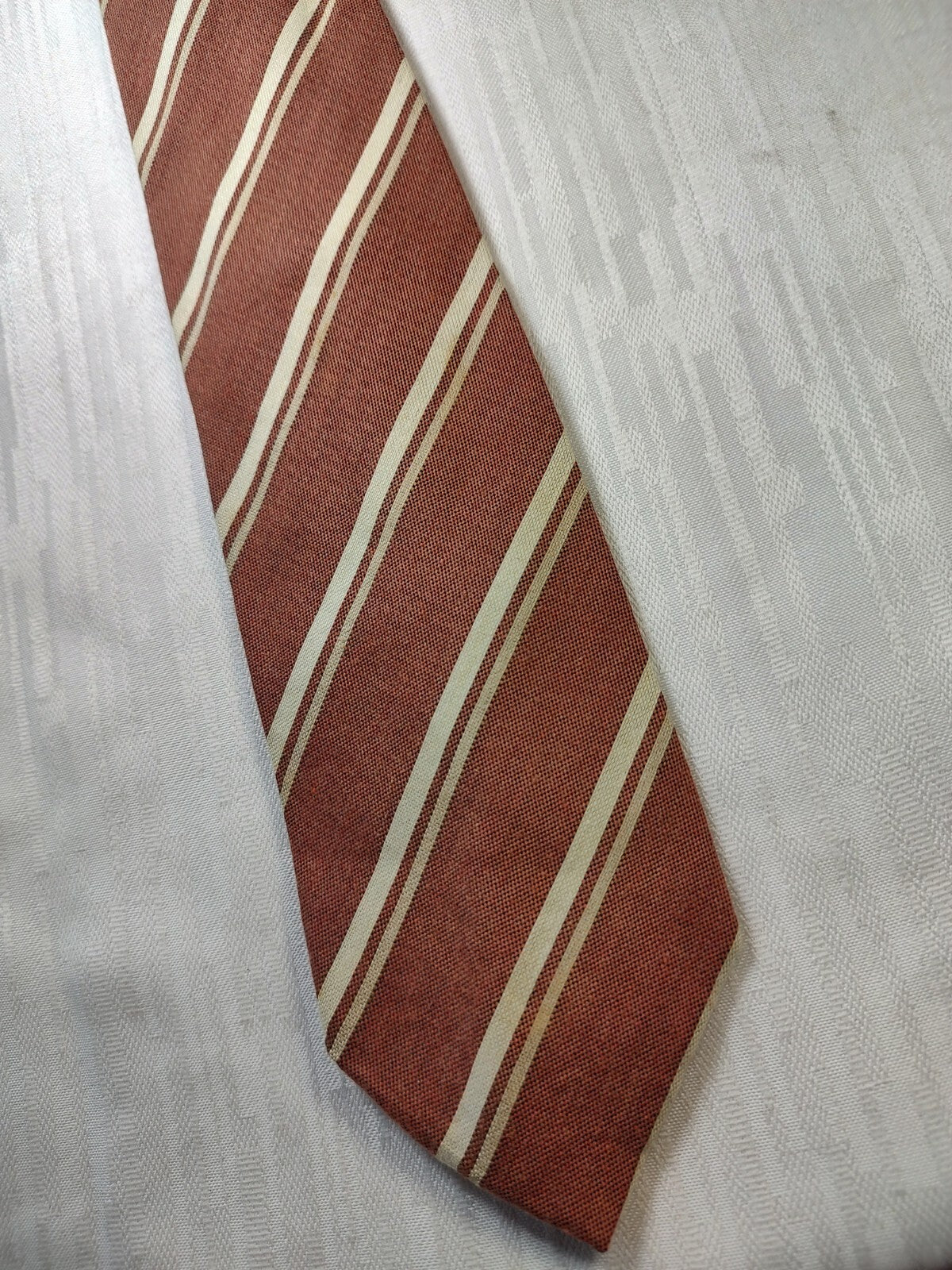 LES COPAINS COTONE SILK TIE SETA CRAVATTA NECKTIE MADE IN ITALY CLASSIC