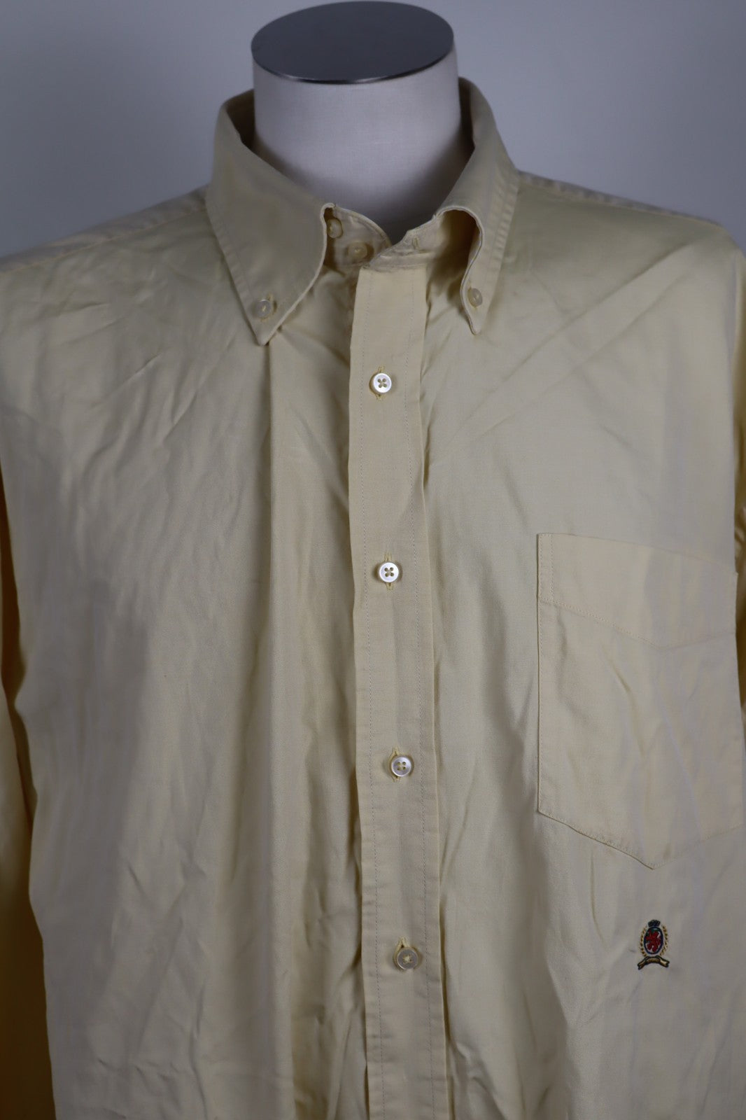 TOMMY HILFIGER CAMICIA UOMO COTONE TG XXL MAN CASUAL VINTAGE COTTON SHIRT