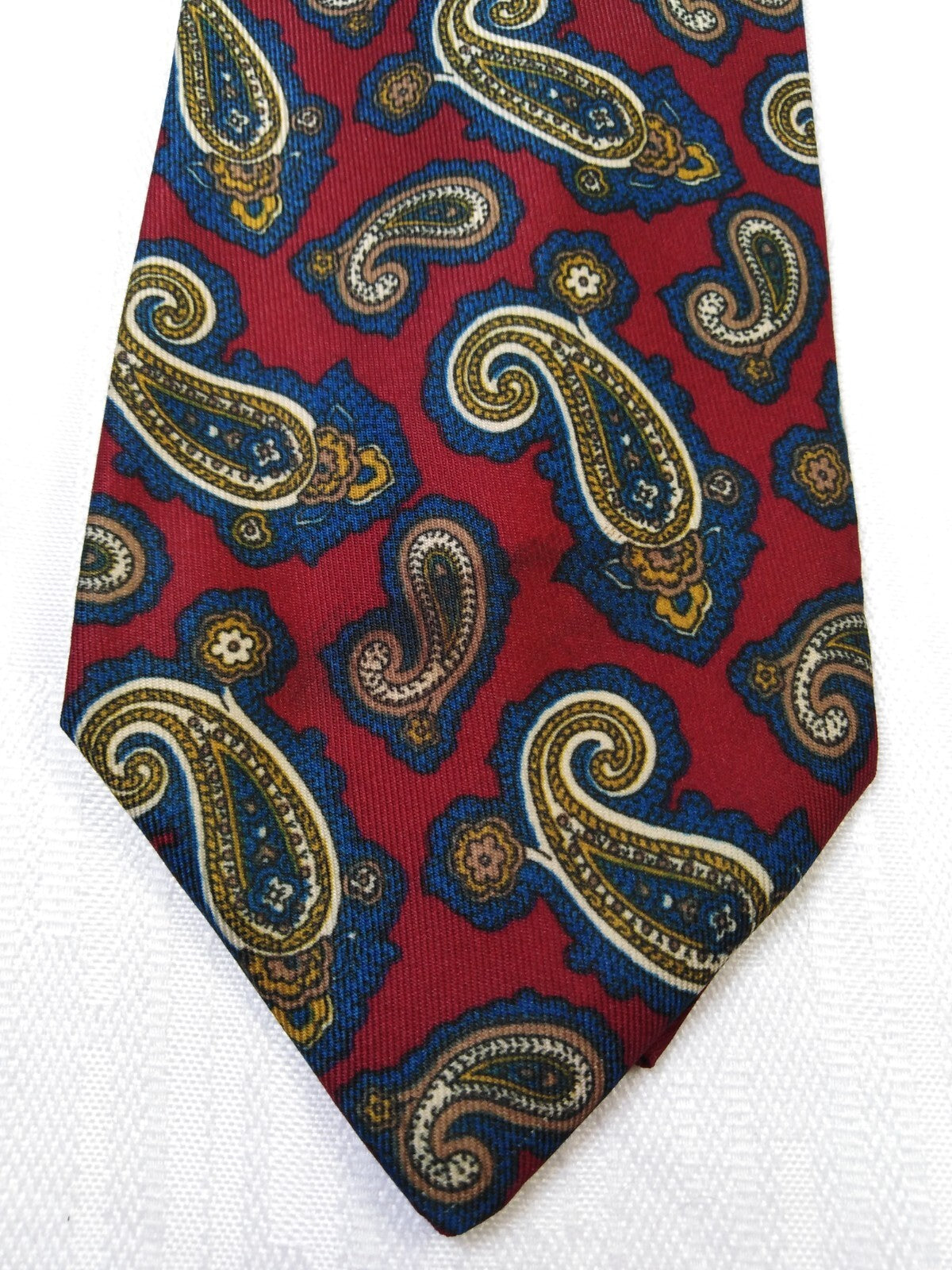 NINO SALZANO 100% SETA SILK TIE CRAVATTA NECKTIE ITALY VINTAGE CLASSIC