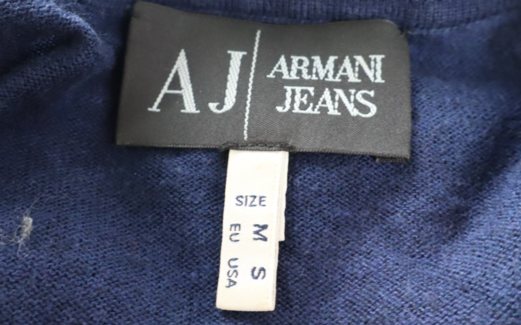 AJ ARMANI JEANS MAGLIONE UOMO M MAN SWEATER CASUAL VINTAGE LANA CASHMERE COTONE