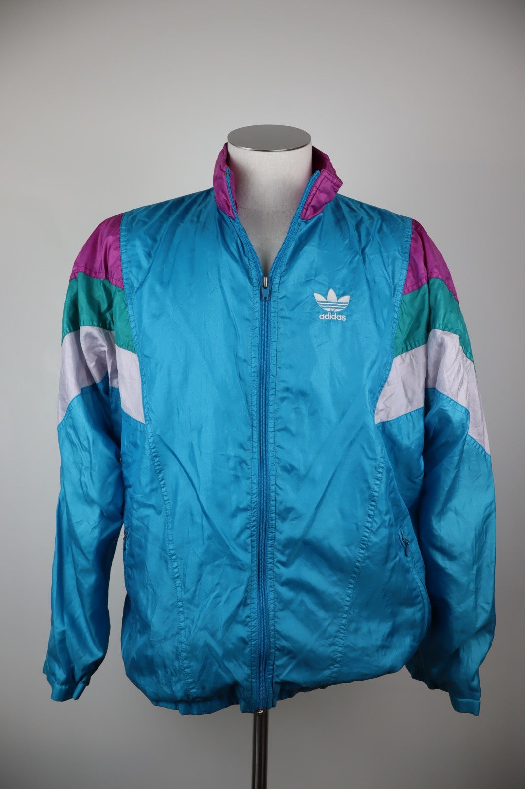 ADIDAS GIACCA '80 SPORTIVA UOMO Tg. D4 MAN CASUAL SPORT JACKET VINTAGE CON ZIP