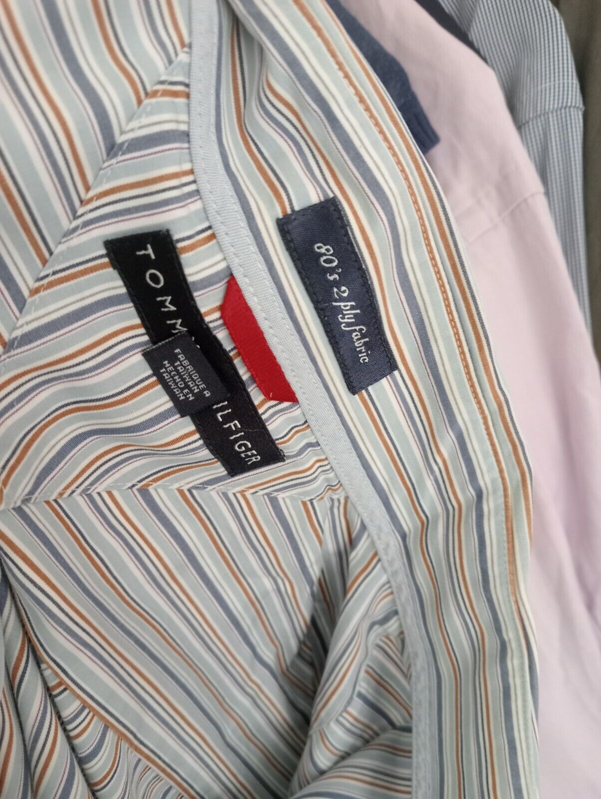 TOMMY HILFIGER CAMICIA UOMO TG. XL MAN CASUAL VINTAGE SHIRT COTONE COTTON