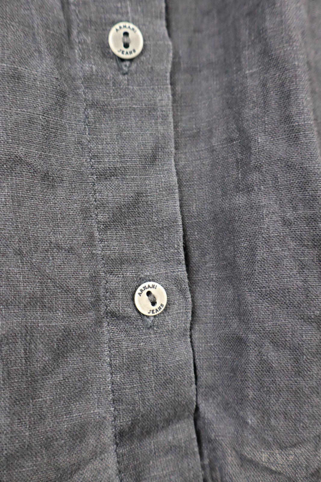 AJ ARMANI JEANS CAMICIA DONNA LINO TG. 46 WOMAN CASUAL VINTAGE LINEN SHIRT