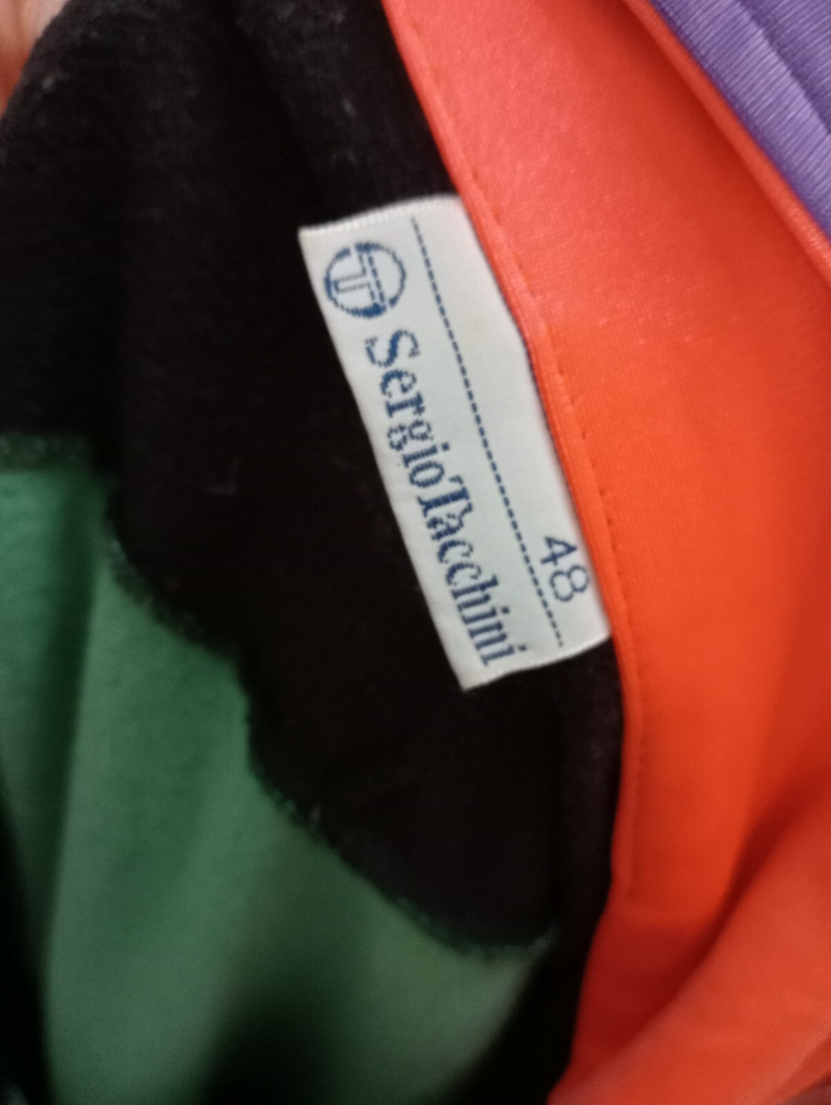 SERGIO TACCHINI TENNIS FELPA MAGLIA ZIP UOMO 48 MAN SHIRT SPORT VINTAGE JACKET