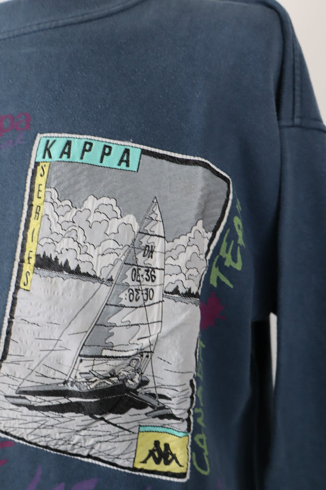 KAPPA FELPA MAGLIA UOMO Tg L MAN SPORT JACKET SWEATSHIRT VINTAGE