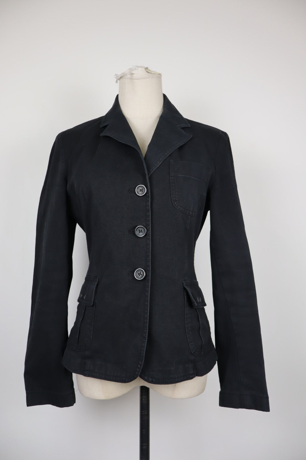 MAX MARA GIACCA BLAZER DONNA Tg 40 WOMAN VINTAGE JACKET COTONE