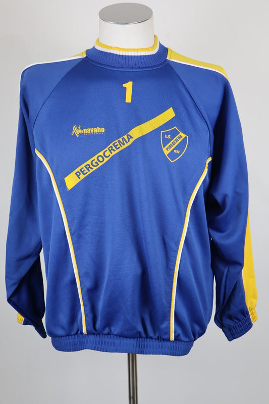 NAVAHO PERGOCREMA N 1 MAGLIA CALCIO UOMO Tg M SOCCER TRIKOT MAN JERSEY PORTIERE