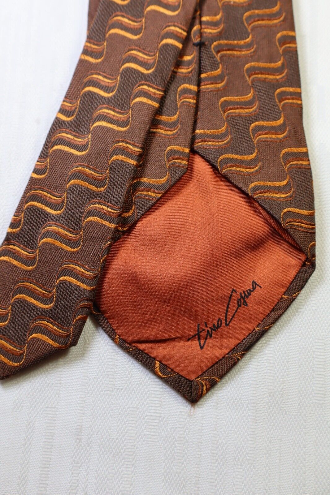 TINO COSMA 100% SILK TIE SETA CRAVATTA NECKTIE MADE ITALY UOMO
