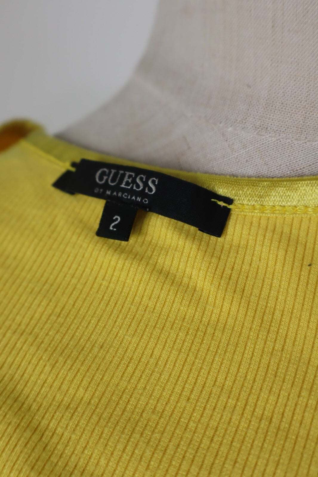 GUESS BY MARCIANO MAGLIA DONNA TG. 2 WOMAN CASUAL VINTAGE T-SHIRT  TOP LOGO