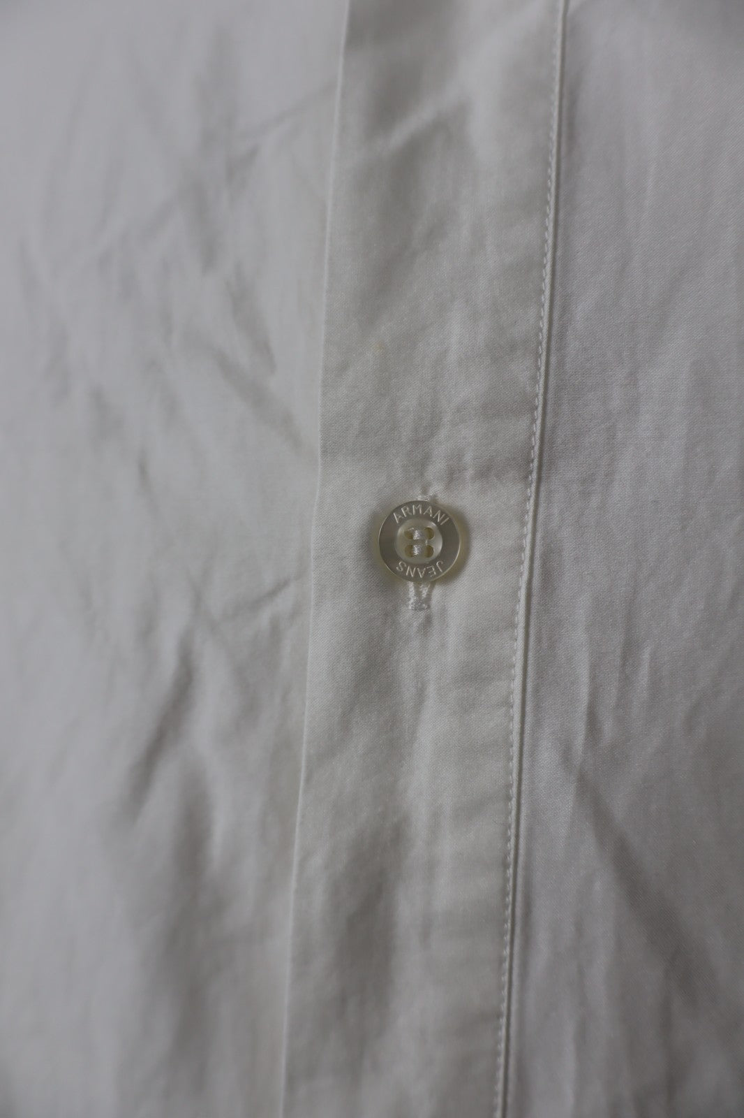 ARMANI JEANS CAMICIA UOMO COTONE TG. S SLIM MAN CASUAL VINTAGE COTTON SHIRT