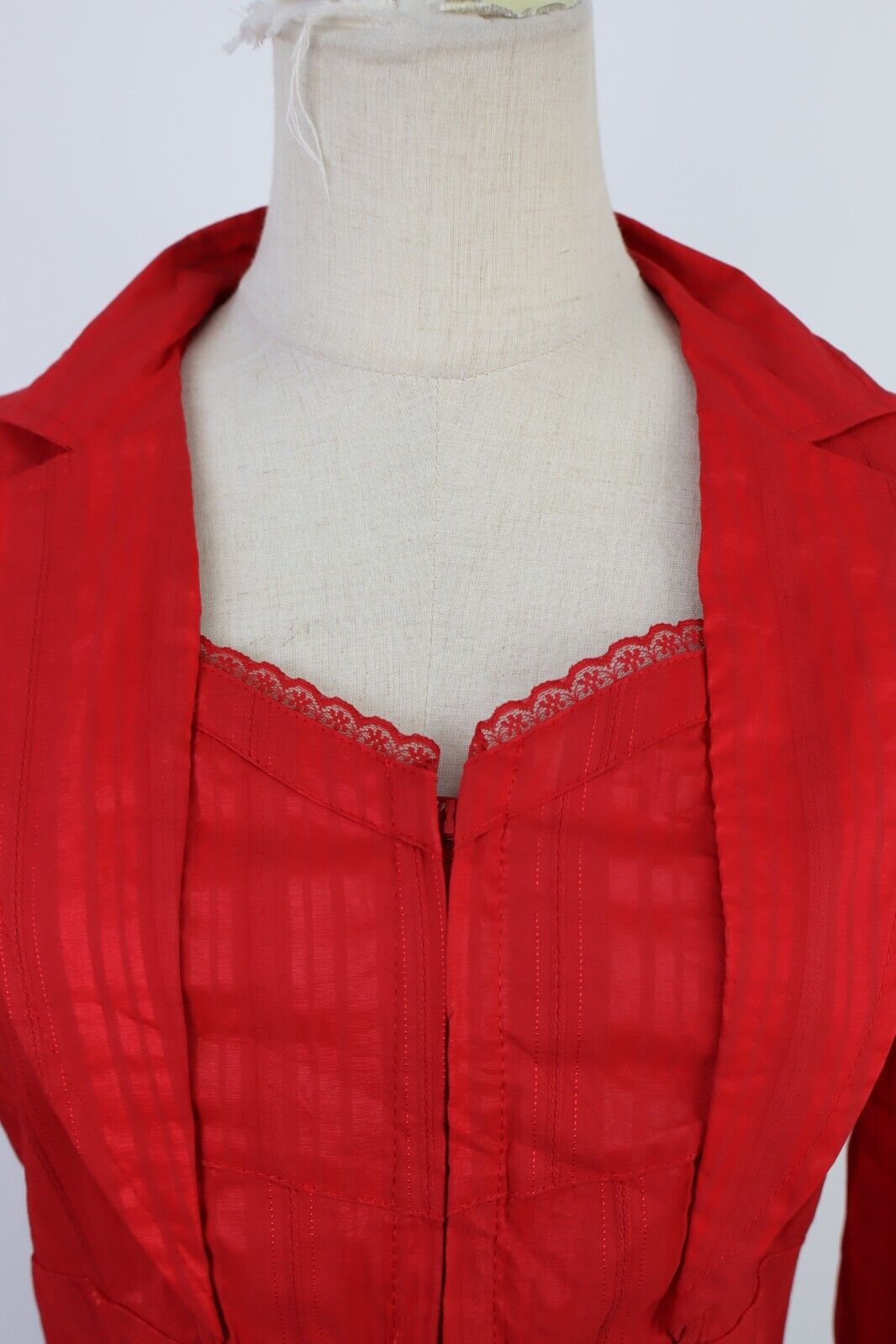 CAMICIA DONNA S WOMAN SHIRT GOTHIC PIZZO RICAMO SCINTILLE Y2K 2000'S