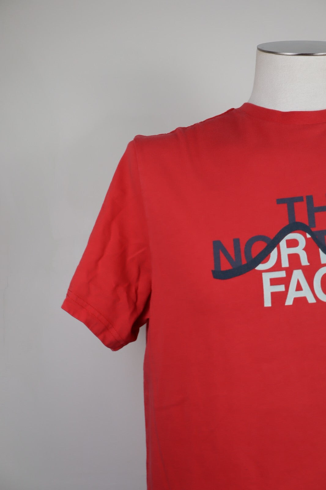 THE NORTH FACE MAGLIA UOMO TG L MAN T-SHIRT CASUAL VINTAGE COTONE COTTON ROSSO