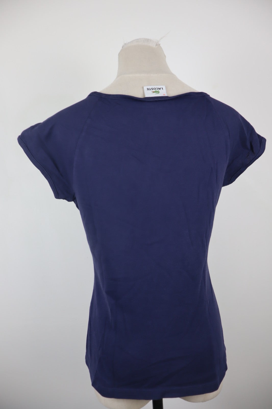 LACOSTE MAGLIA DONNA TG. 38 WOMAN CASUAL VINTAGE T- SHIRT COTONE COTTON LOGO