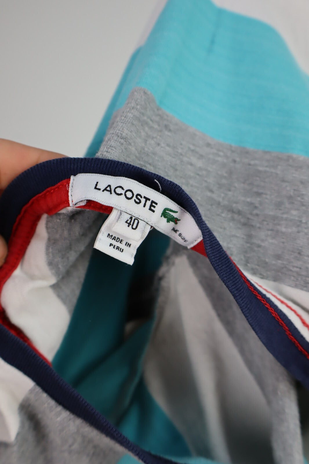 LACOSTE MAGLIA DONNA TG. 40 WOMAN CASUAL VINTAGE TANK TOP T-SHIRT