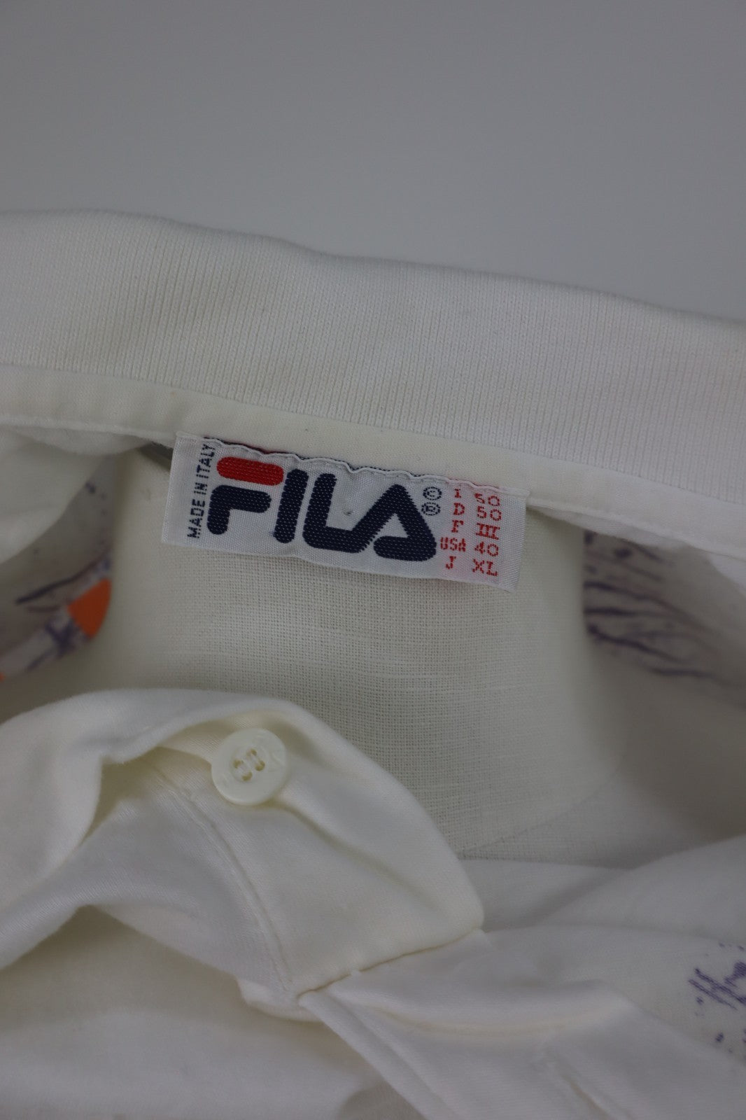 FILA TENNIS MAGLIA POLO UOMO TG. 50 MAN T-SHIRT CASUAL VINTAGE TENNIS