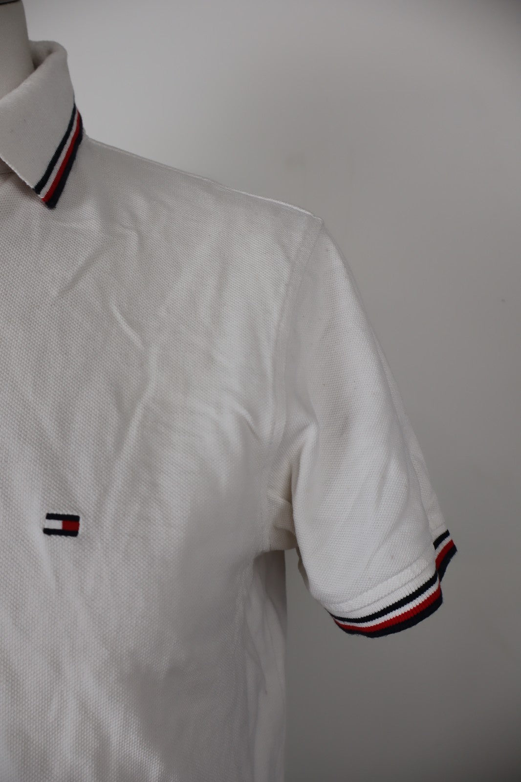 TOMMY HILFIGER MAGLIA POLO UOMO M SLIM MAN T-SHIRT CASUAL VINTAGE COTONE COTTON