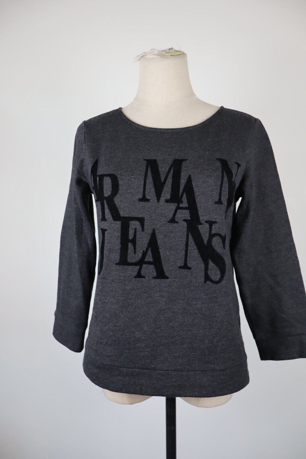 ARMANI JEANS FELPA MAGLIA COTONE DONNA 38 WOMEN CASUAL COTTON SWEATSHIRT VINTAGE
