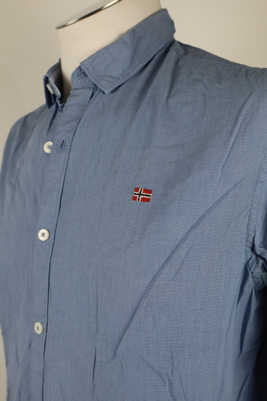 NAPAPIJRI CAMICIA UOMO COTONE TG. M MAN CASUAL VINTAGE COTTON SHIRT URBAN FIT