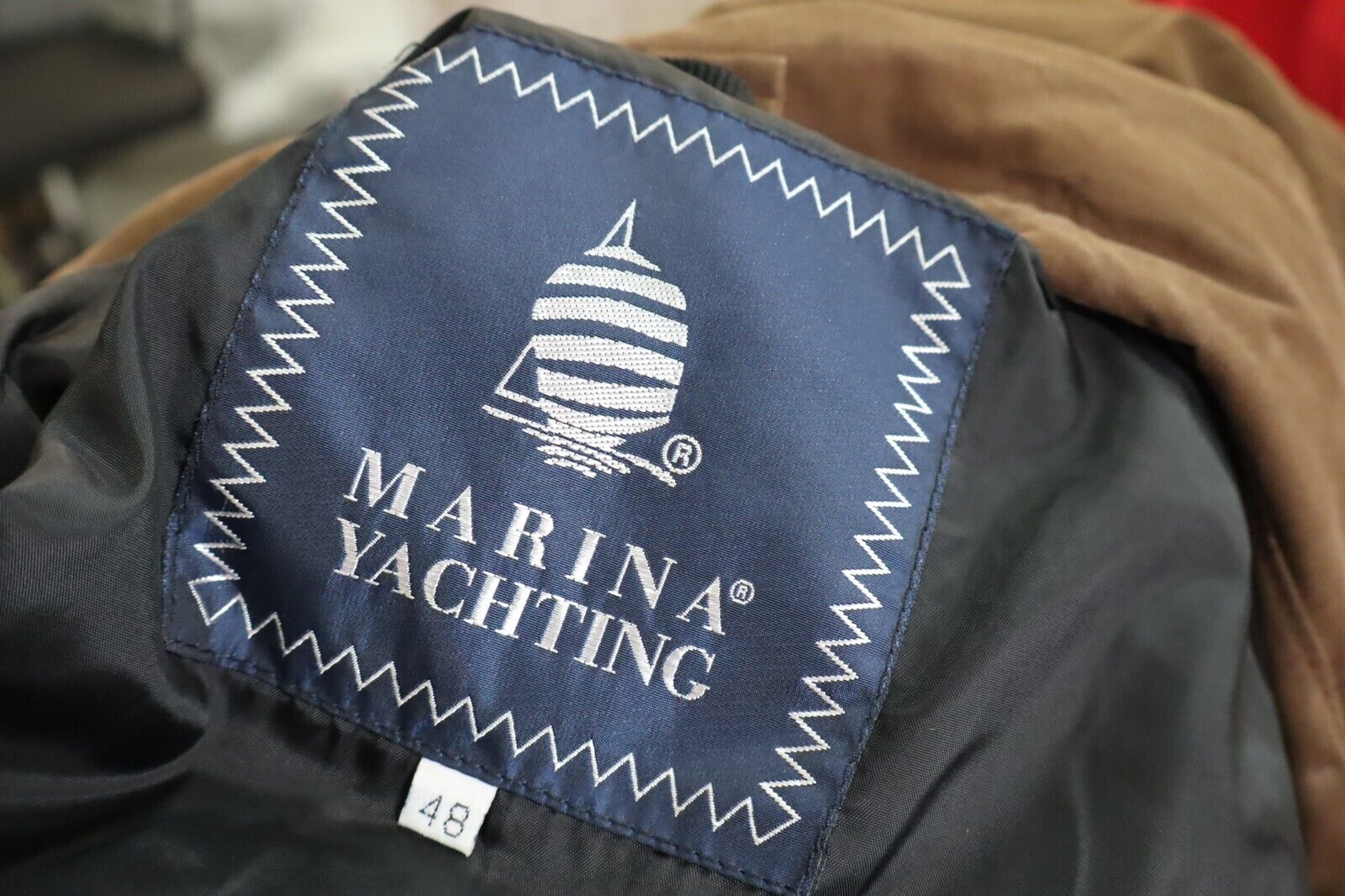 MARINA YACHTING GIUBBINO GIACCA COTONE UOMO Tg. 48 MAN CASUAL JACKET VINTAGE