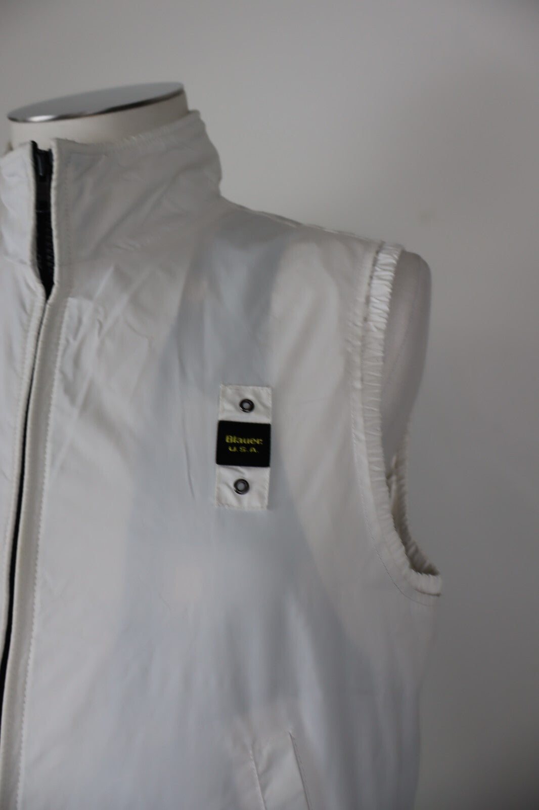 BLAUER GIUBBINO SMANICATO GILET UOMO TG M MAN CASUAL VINTAGE JACKET