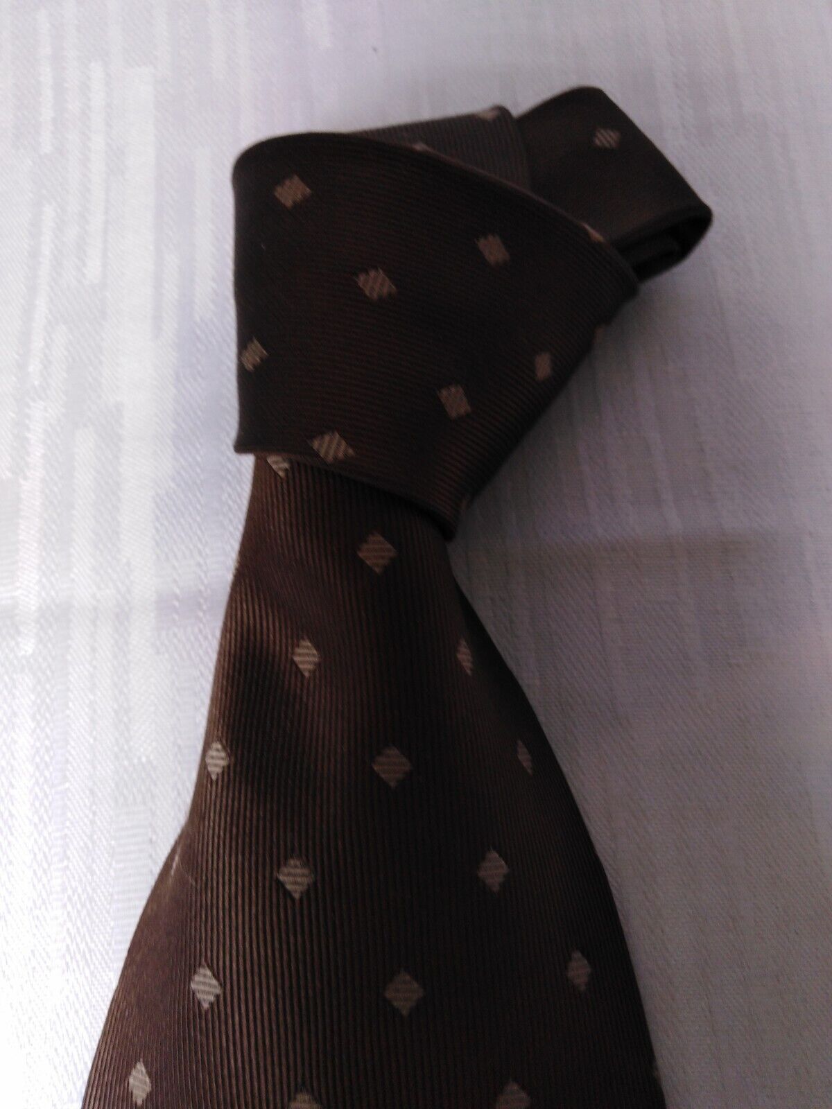 ANDREA CONTE NAPOLI 100% SILK TIE SETA CRAVATTA SELF TIPPED NECKTIE MADE ITALY
