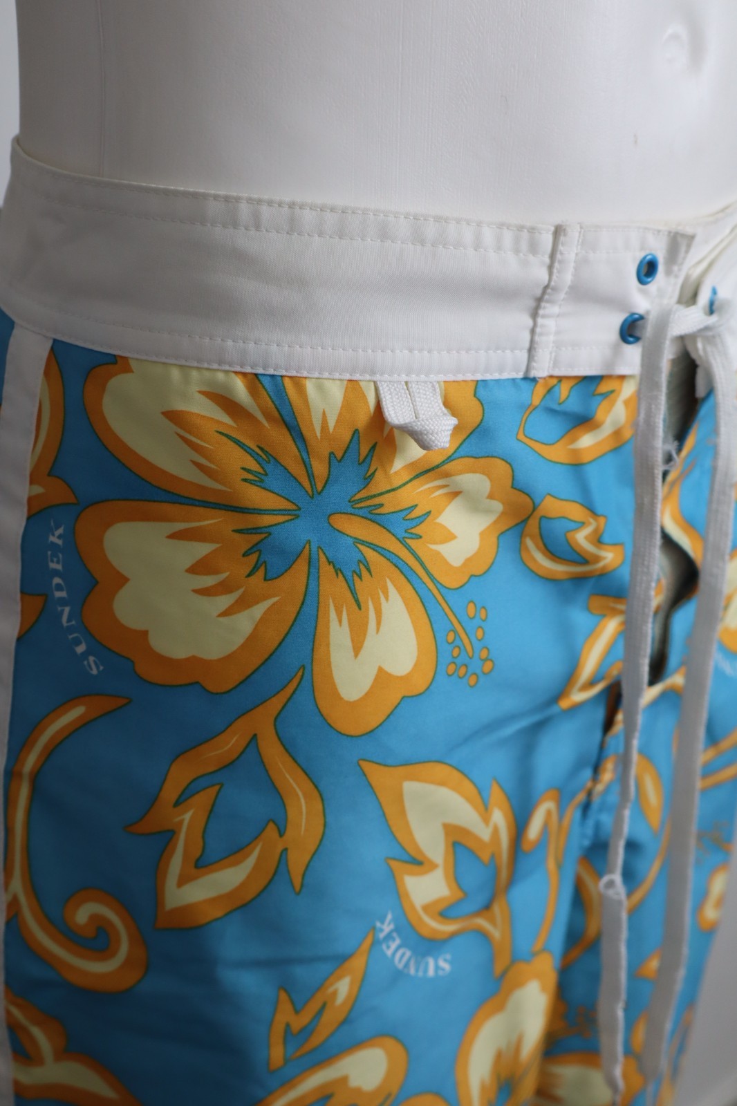 SUNDEK COSTUME PANTALONCINO MARE UOMO TG 33 MAN SWIMSUIT VINTAGE CASUAL SURF