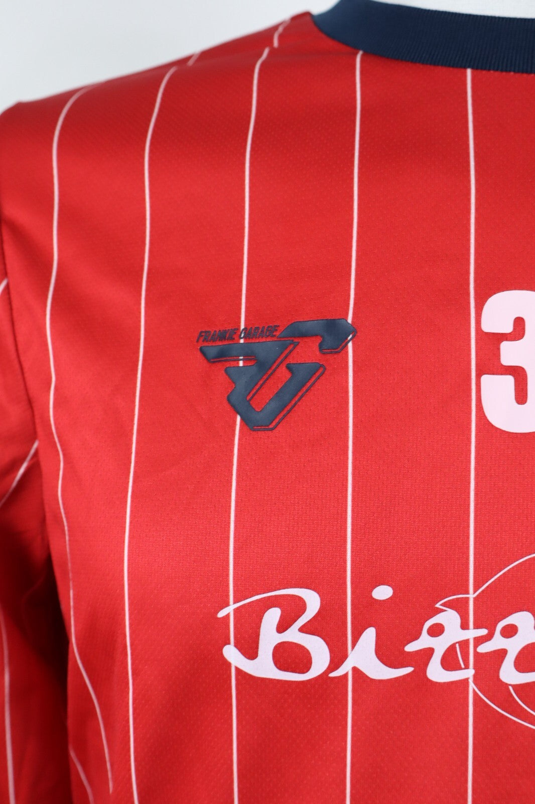 FRANKIE GARAGE POMEZIA MAGLIA CALCIO UOMO Tg L SOCCER TRIKOT MAN VINTAGE JERSEY