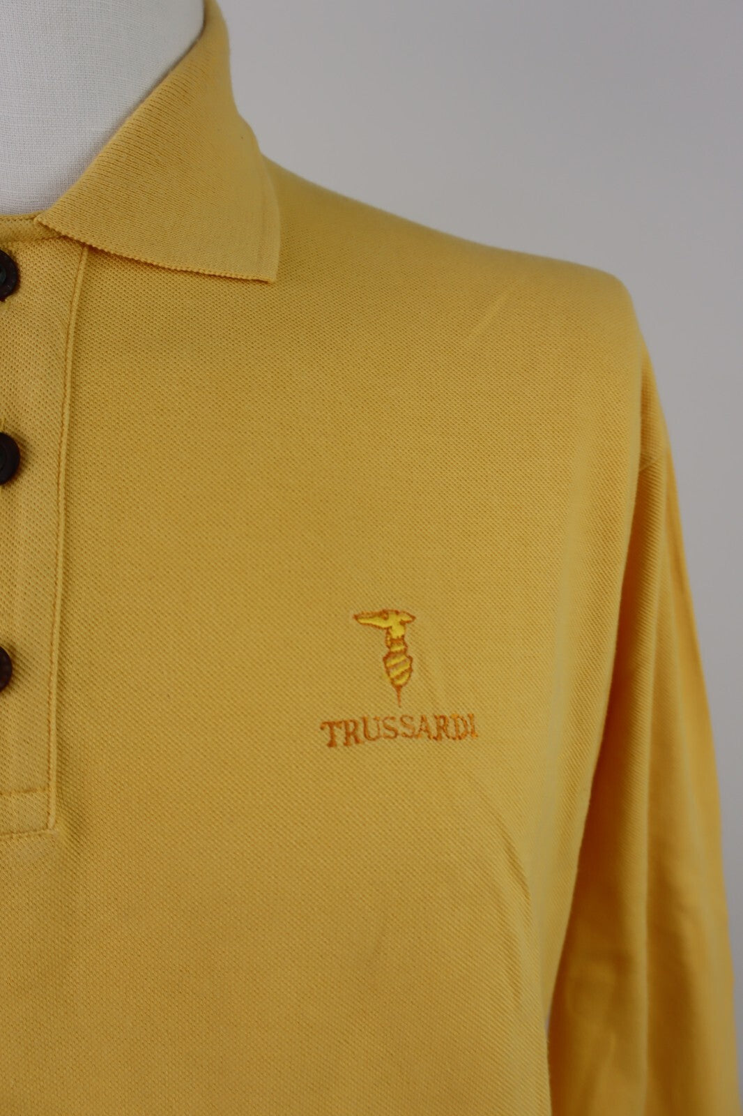 TRUSSARDI MAGLIA POLO UOMO TG 2XL MAN T-SHIRT CASUAL VINTAGE COTONE