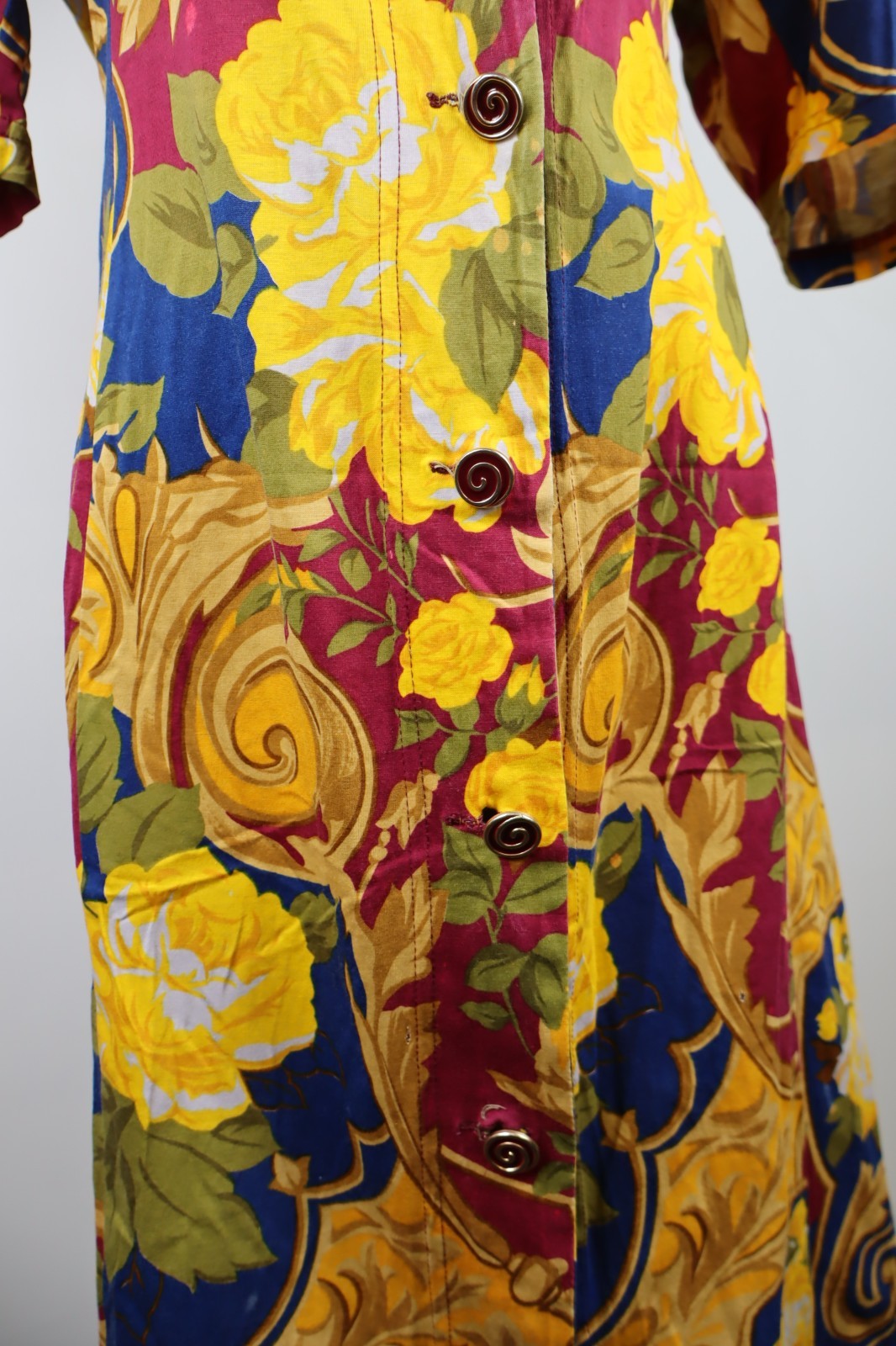 MARINA RINALDI VESTITO ABITO CON BOTTONI DONNA TG 21 WOMAN CASUAL VINTAGE DRESS