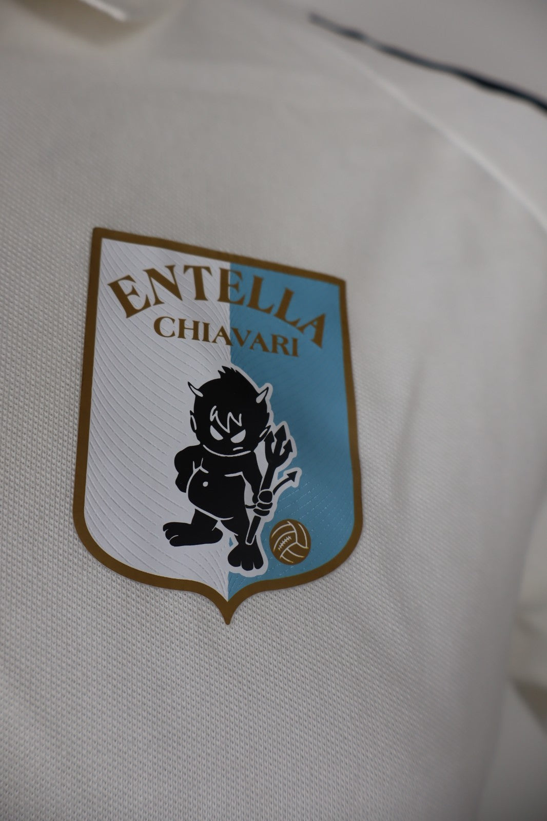 ADIDAS ENTELLA CHIAVARI CALCIO MAGLIA POLO UOMO TG M MAN SHIRT CASUAL VINTAGE