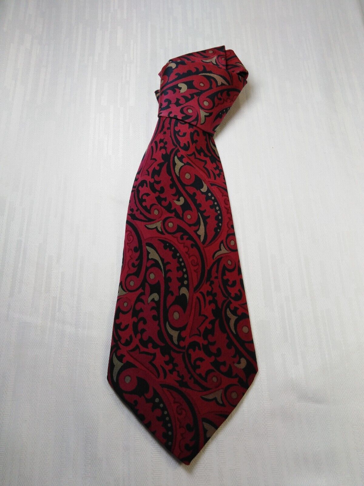 CENCI 100% SETA SILK TIE CRAVATTA NECKTIE VINTAGE CLASSIC MADE ITALY