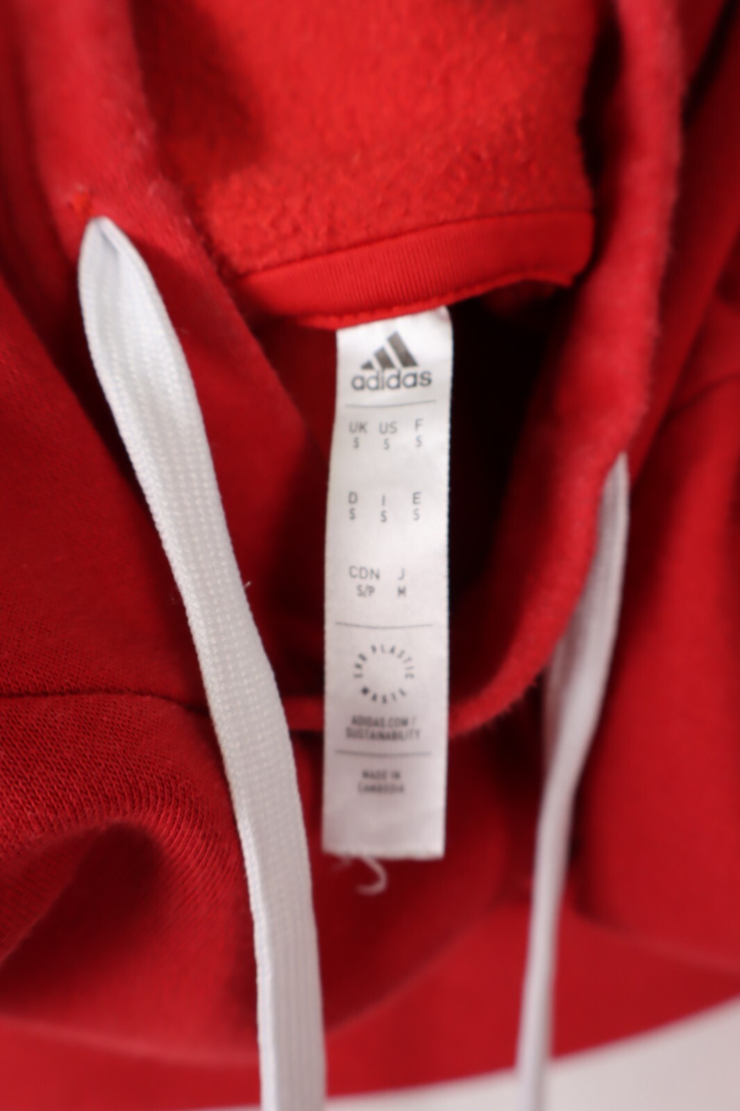 ADIDAS FELPA CAPPUCCIO COTONE UOMO Tg S MAN COTTON JACKET SWEATSHIRT VINTAGE
