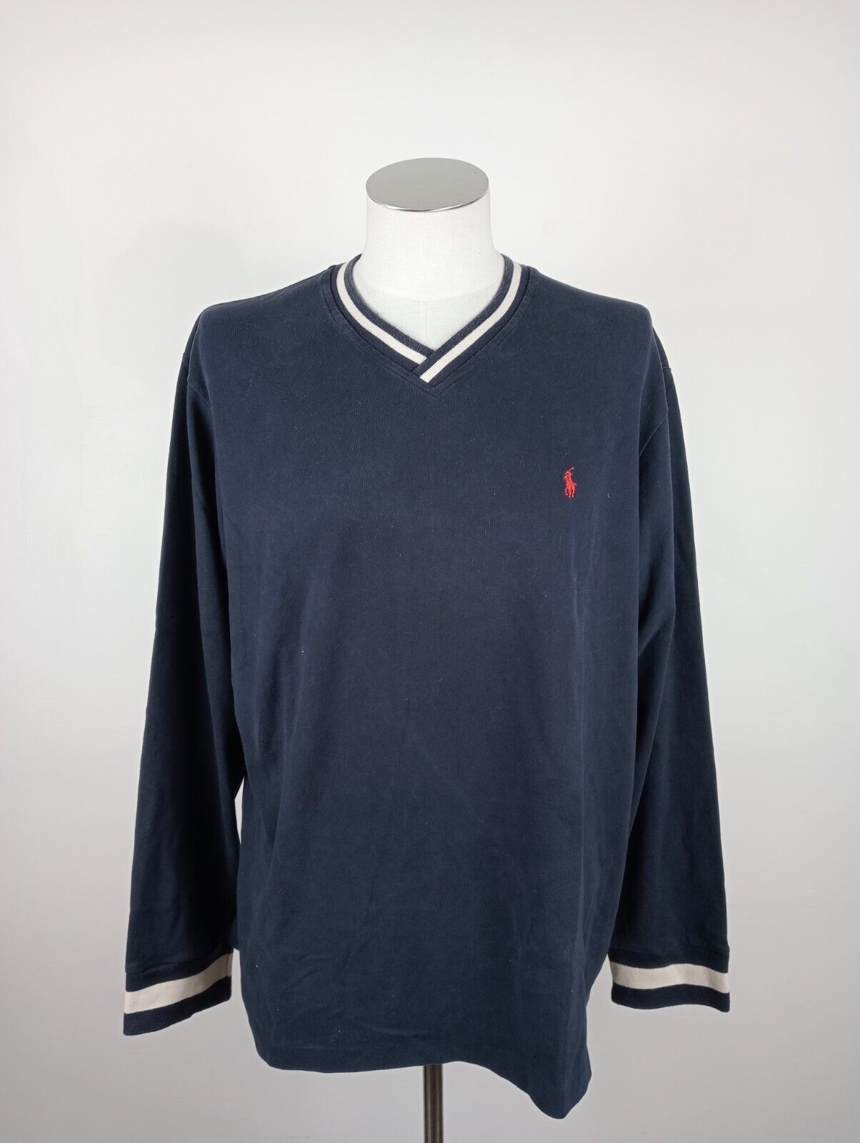 POLO RALPH LAUREN FELPA UOMO XL MAN SWEATSHIRT COTONE COTTON CASUAL VINTAGE