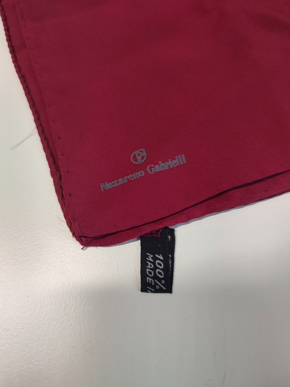 NAZARENO GABRIELLI FOULARD 100% SILK SETA SCARVES SCARF SQUARE MADE ITALY