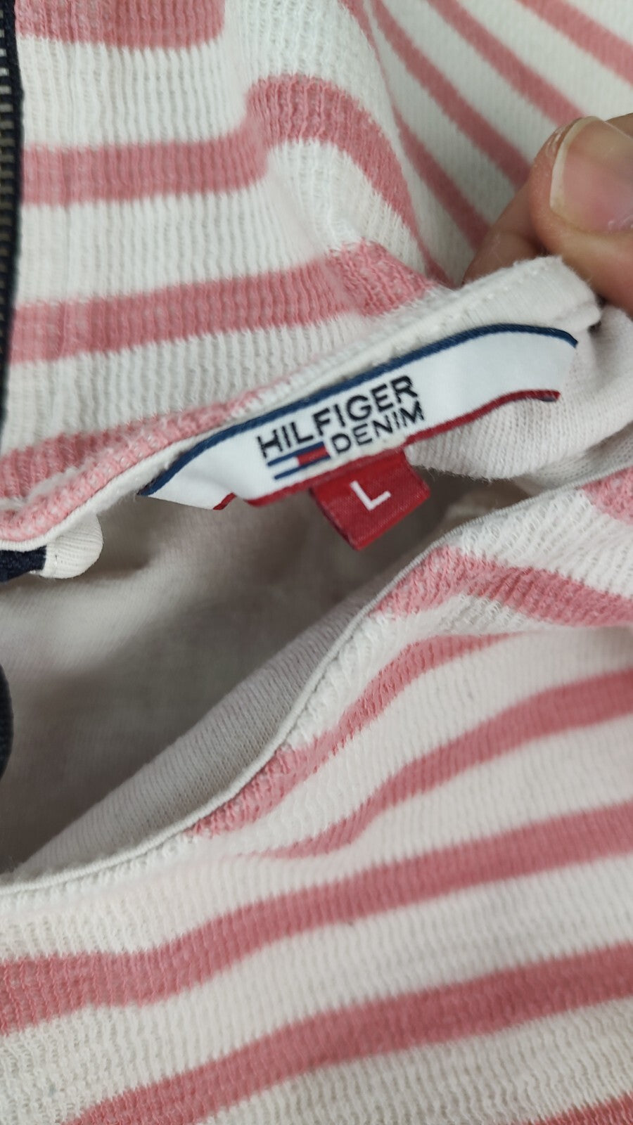 TOMMY HILFIGER MAGLIA DONNA TG. L WOMAN CASUAL VINTAGE TOP T-SHIRT