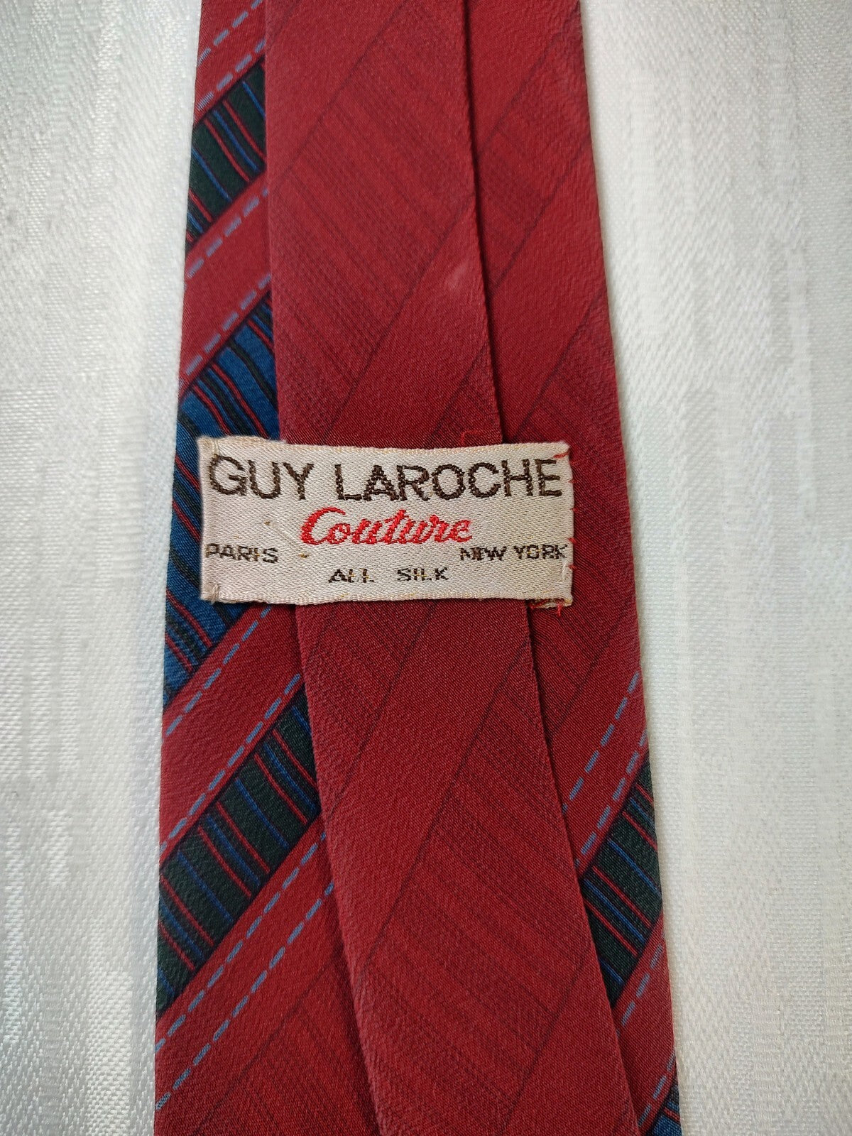 GUY LAROCHE 100% SILK TIE SETA CRAVATTA NECKTIE MADE IN ITALY CLASSIC