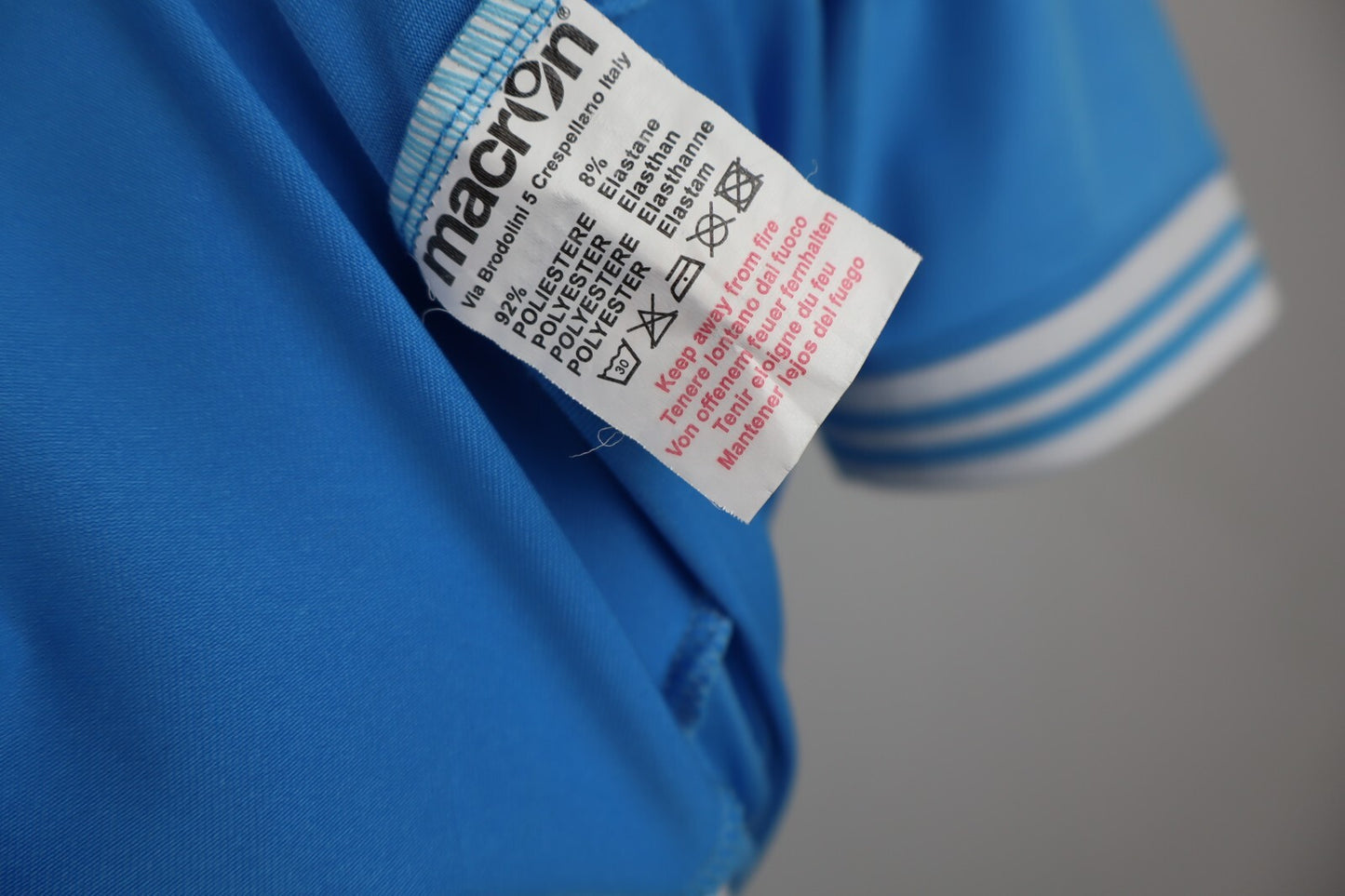 MACRON NAPOLI MAGLIA CALCIO UOMO Tg L SOCCER TRIKOT MAN JERSEY SPORT 2012/13