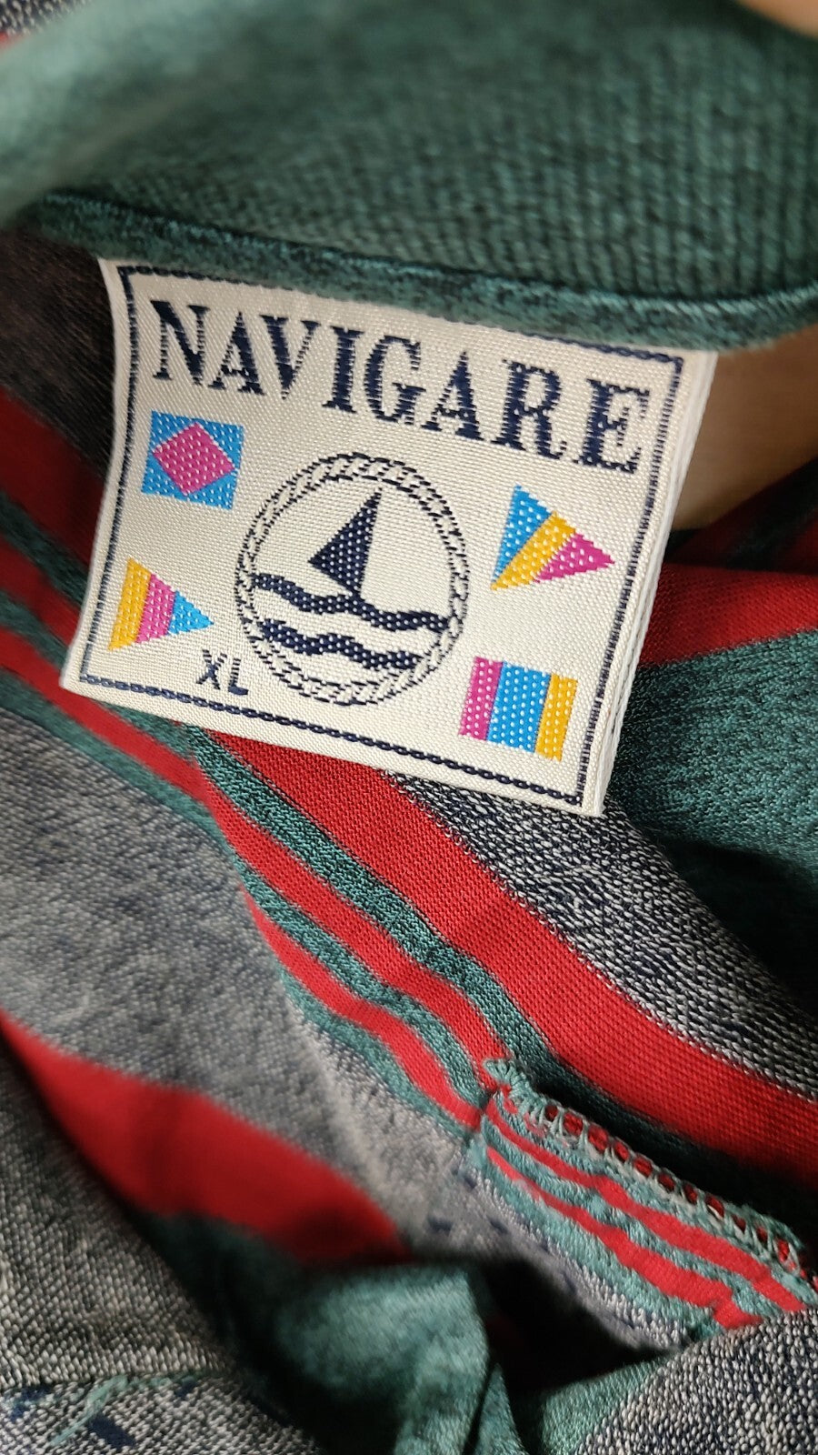 NAVIGARE MAGLIA UOMO TG XL MAN POLO T-SHIRT CASUAL VINTAGE