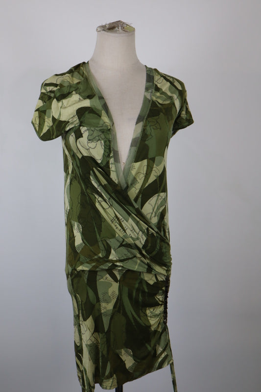 LIU JO VESTITO ABITO DONNA TG. S WOMAN CASUAL VINTAGE DRESS COTONE