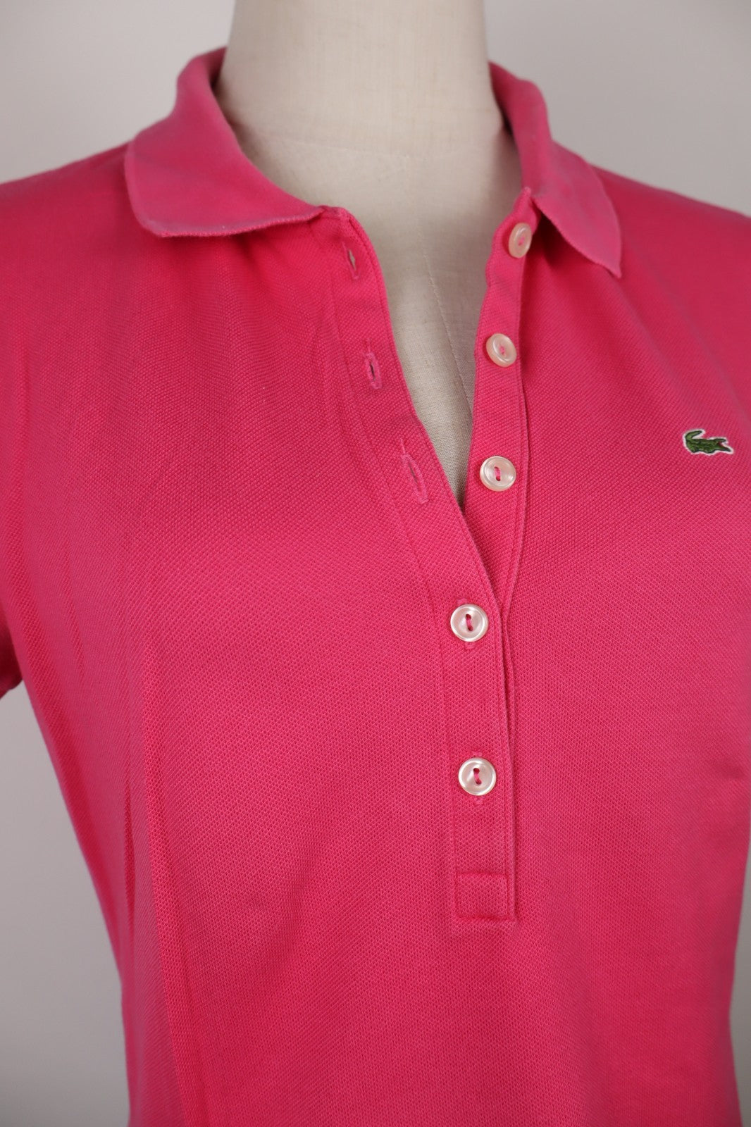 LACOSTE POLO MAGLIA DONNA COTONE TG. 42 WOMAN SHIRT CASUAL VINTAGE COTTON LOGO