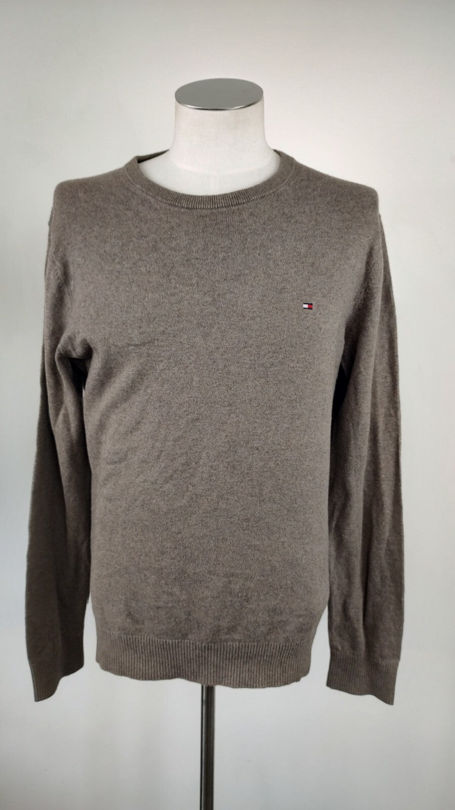 TOMMY HILFIGER  MAGLIONE COTONE CASHMERE VINTAGE UOMO Tg. M MAN SWEATER CASUAL