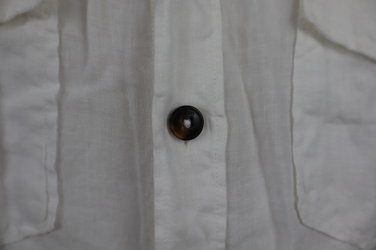 LIU JO CAMICIA UOMO LINO TG. 16 41 MAN CASUAL VINTAGE LINEN SHIRT BIANCO BOTTONI