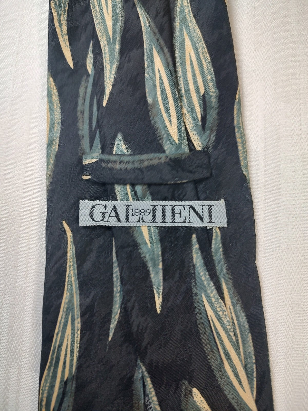 GALLIENI 100% SILK TIE SETA CRAVATTA NECKTIE MADE IN ITALY CLASSIC