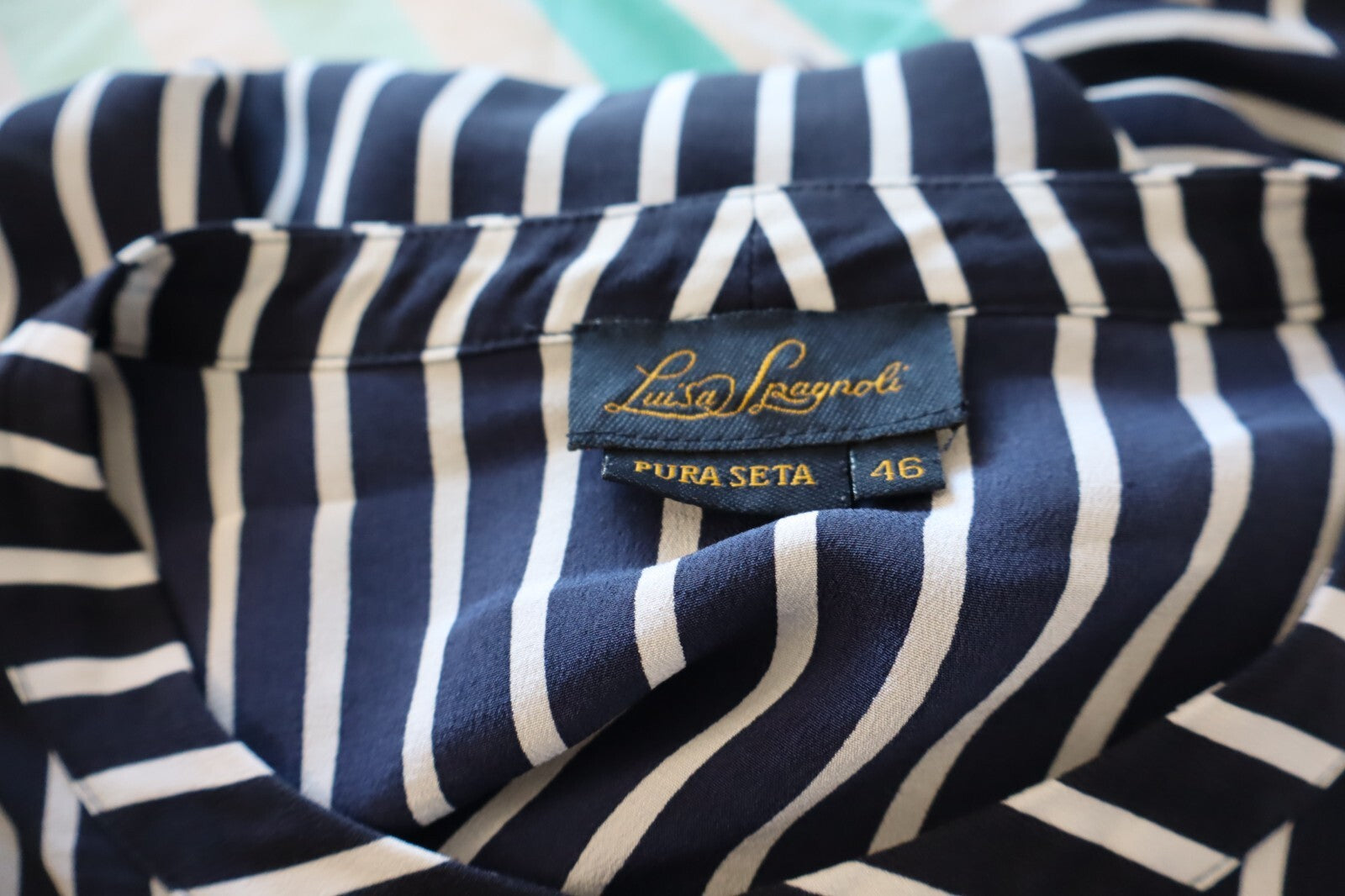 LUISA SPAGNOLI CAMICIA  DONNA TG. 46 WOMAN SHIRT CASUAL VINTAGE SETA SILK