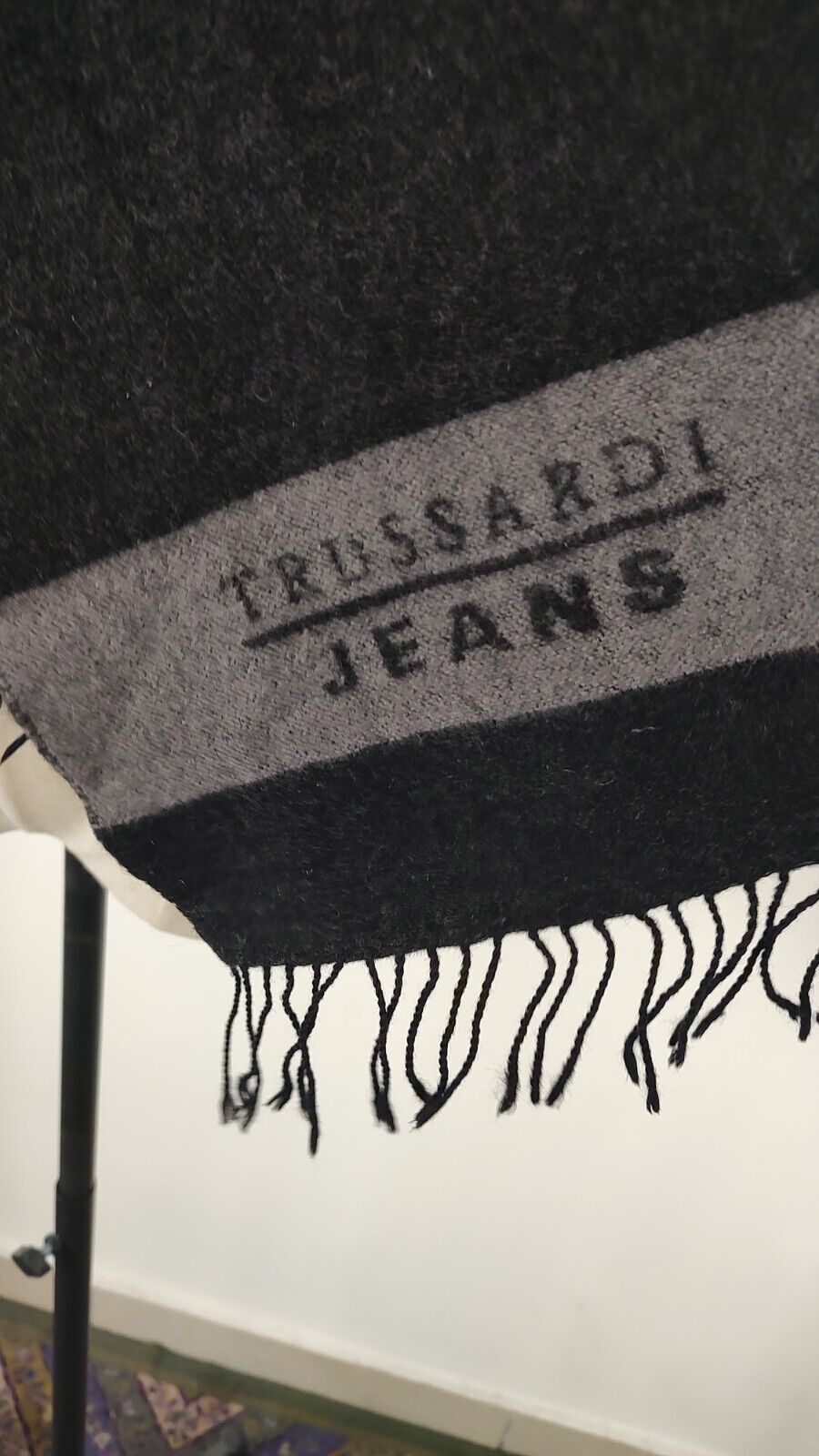 TRUSSARDI JEANS SCIARPA UOMO DONNA WOMAN MAN VINTAGE CASUAL SCARF LANA