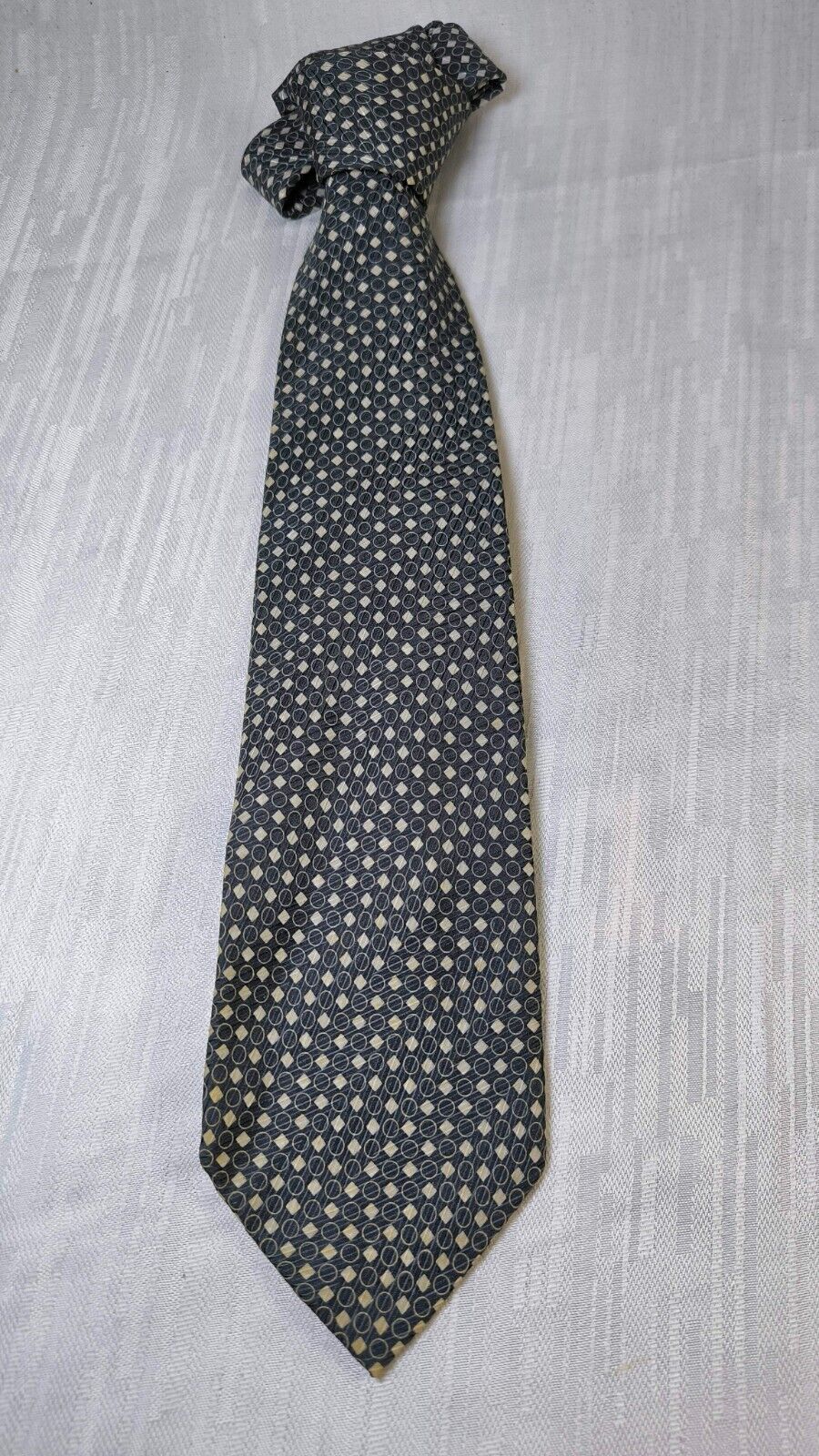 LUCA D'ALTIERI  100%  SILK TIE SETA CRAVATTA UOMO NECKTIE MADE IN ITALY VINTAGE