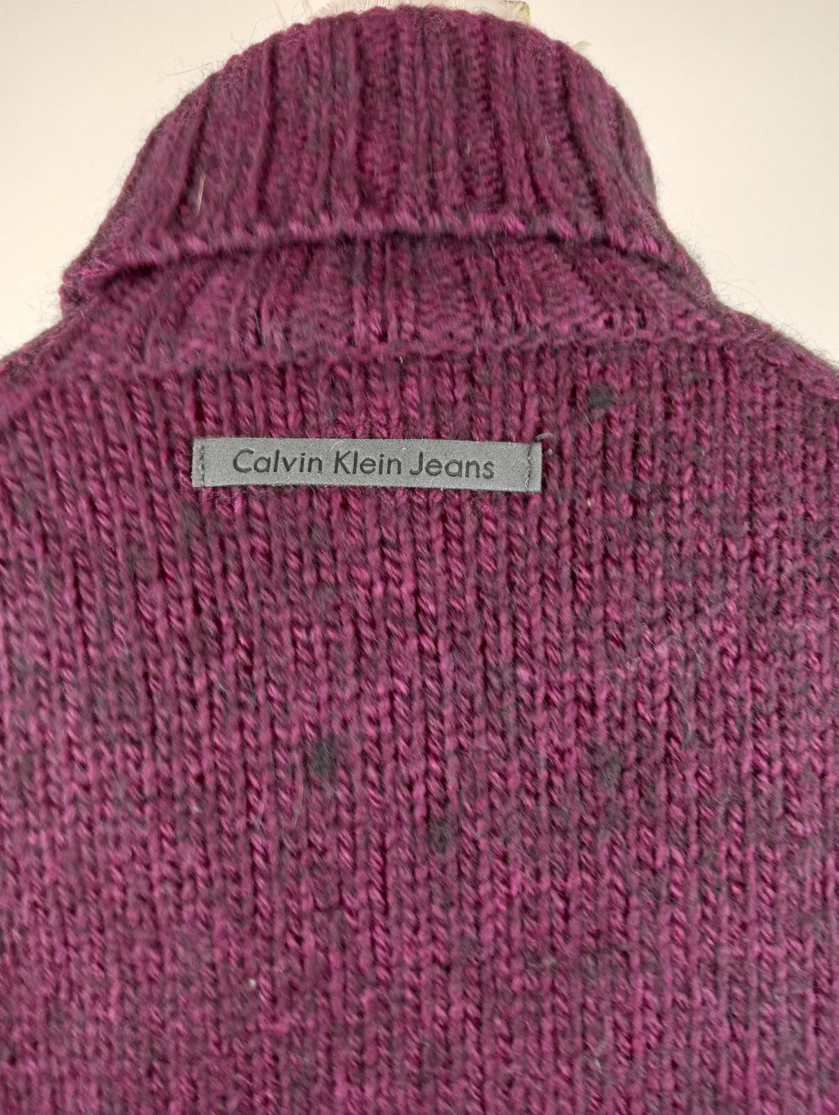 CALVIN KLEIN MAGLIONE LANA WOOL DONNA Tg. XL WOMAN CASUAL SWEATER MADE ITALY