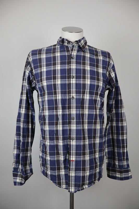 TOMMY HILFIGER CAMICIA UOMO COTONE TG. L MAN CASUAL VINTAGE SHIRT MANICA LUNGA