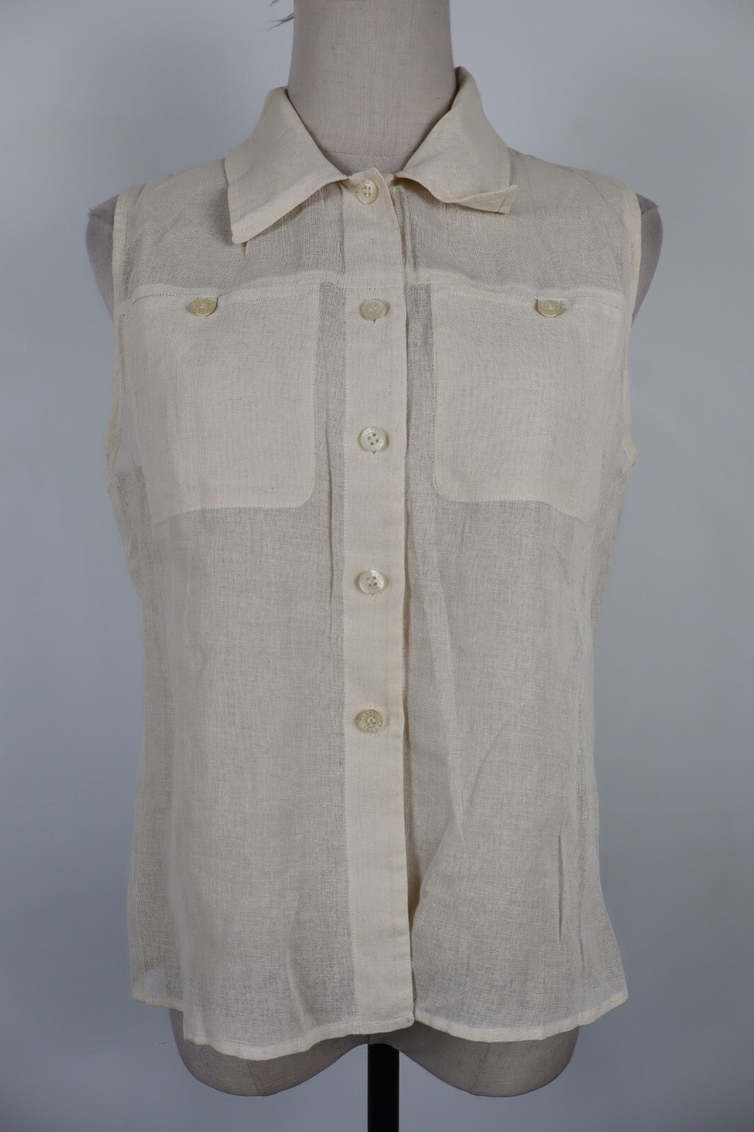 TRUSSARDI SPORT CAMICIA SMANICATA DONNA TG. S WOMAN SHIRT CASUAL VINTAGE COTONE