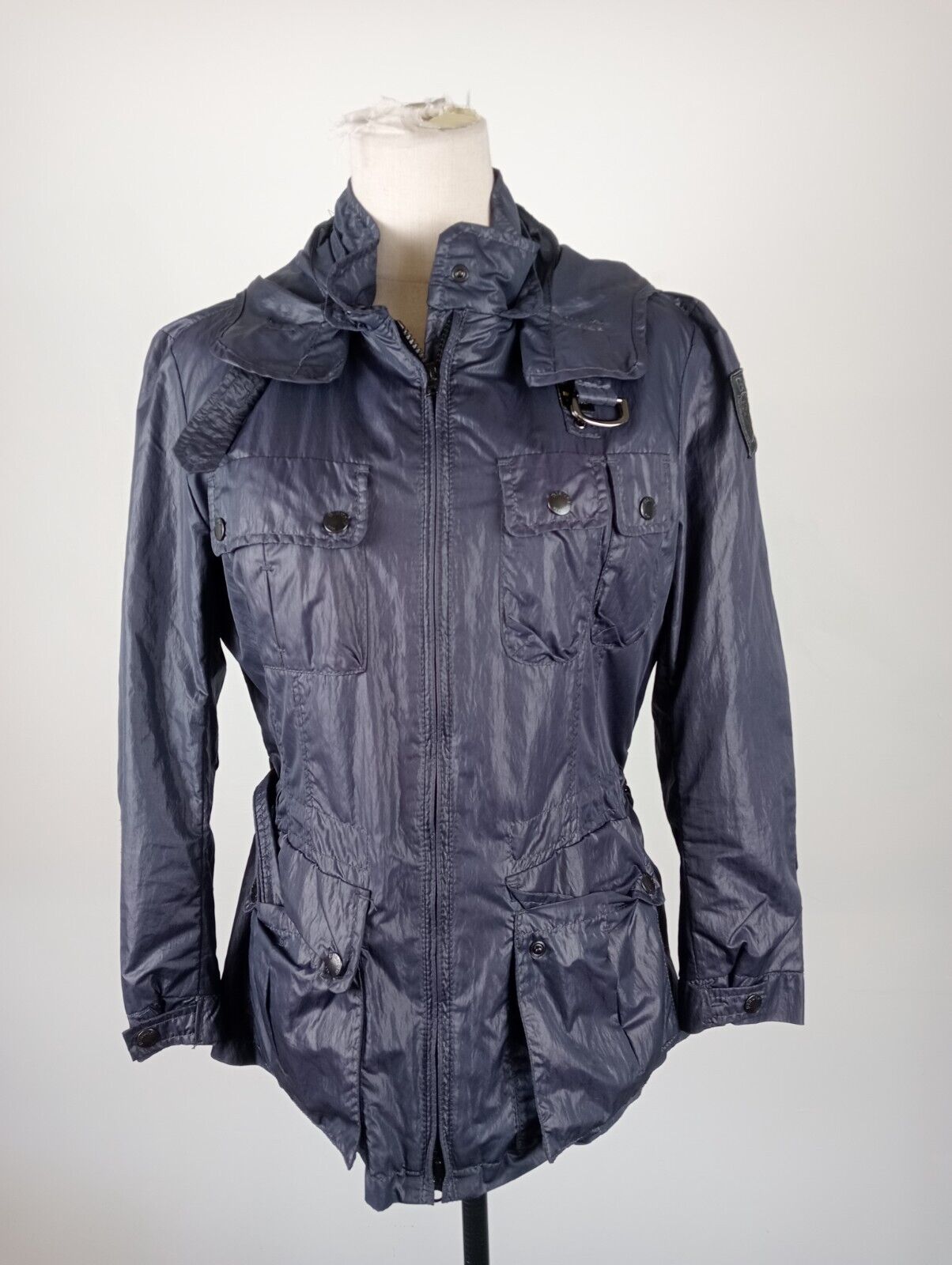 BLAUER GIUBBINO LEGGERO IMPERMEABILE DONNA Tg L WOMAN JACKET CASUAL VINTAGE